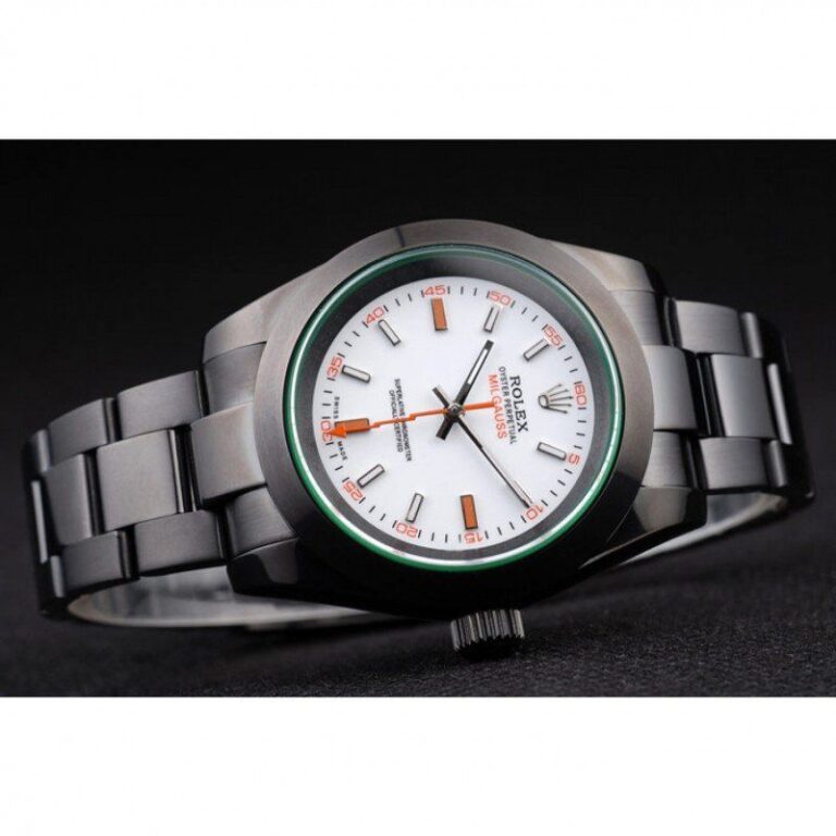 Replica Rolex Milgauss White Dial PR116610 Close-Up Focus
