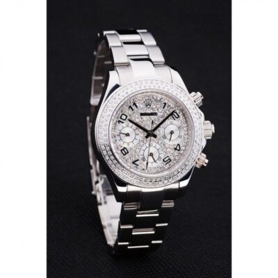 Replica Rolex Daytona Silver Dial RL165 Angle Detail