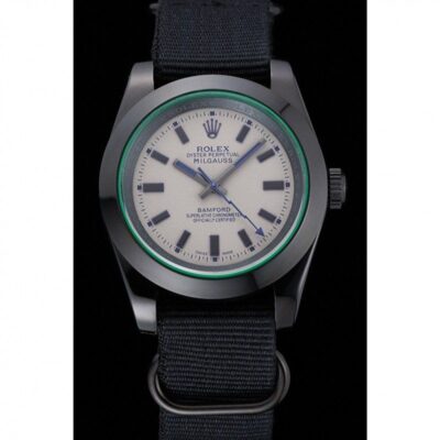 Superclone Rolex Milgauss White Dial 622000 Perspective View
