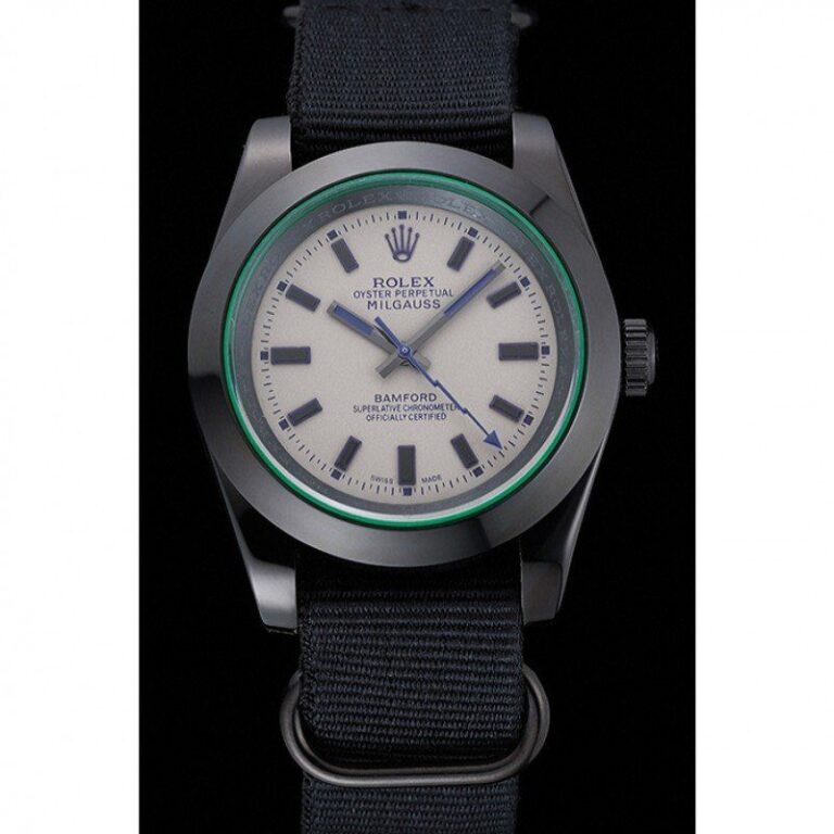 Superclone Rolex Milgauss White Dial 622000 Perspective View
