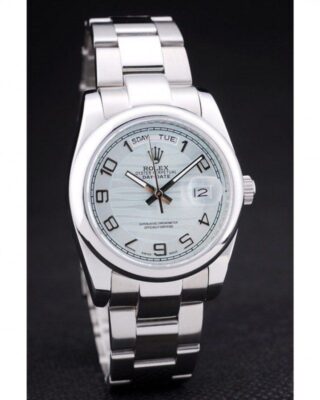 Replica Rolex Day-Date Blue Dial 7470 Angle Detail