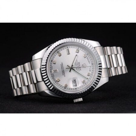 Superclone Rolex Day-Date 41mm Silver Dial 41995 4