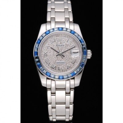 Replica Rolex Datejust Diamond Dial 622834 Perspective View