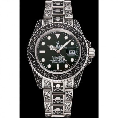Replica Rolex Submariner Green Dial 1454079 Perspective View
