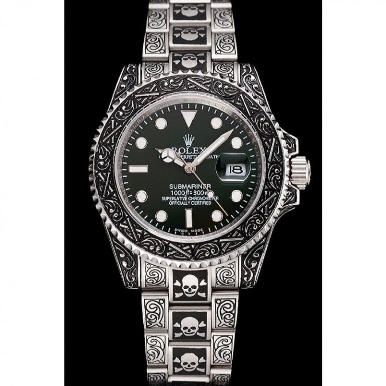 Replica Rolex Submariner Green Dial 1454079 Perspective View