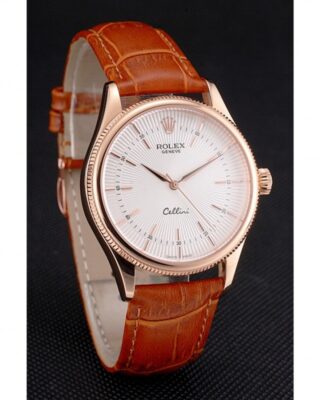 Superclone Rolex Cellini White Dial REP016801 Angle Detail