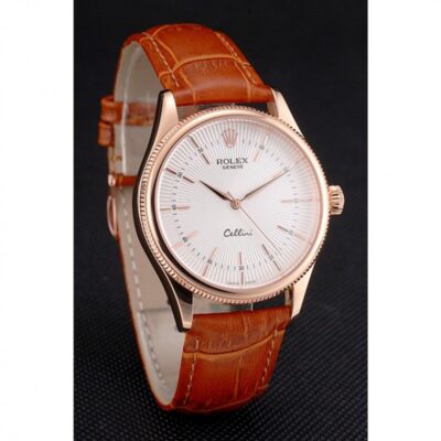 Superclone Rolex Cellini White Dial REP016801 Angle Detail