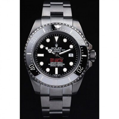 Superclone Rolex Deepsea Black Dial REP016819 Perspective View