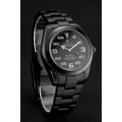 Replica Rolex Air-King Black Dial 1454019 Perspective View