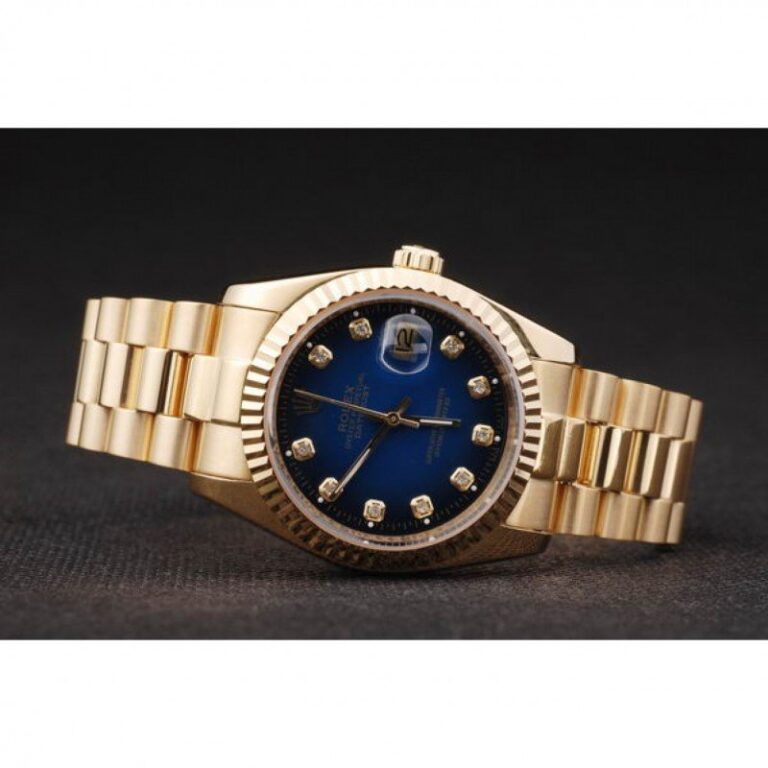 Superclone Rolex Datejust Blue Dial SRL71 Style Perspective