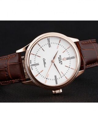 Superclone Rolex Cellini White Dial 622655 Close-Up Focus
