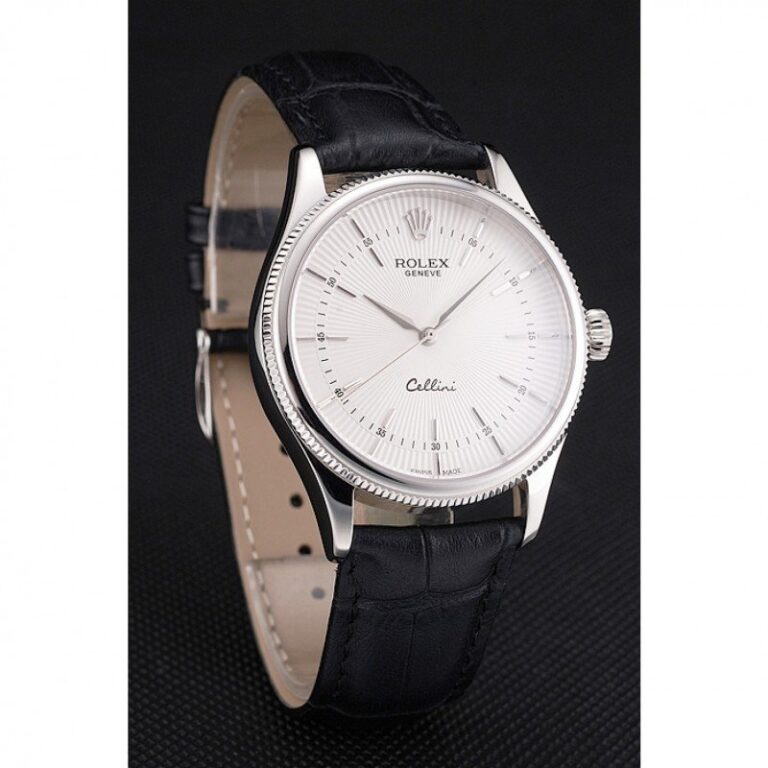 Superclone Rolex Cellini White Dial REP016805 Angle Detail