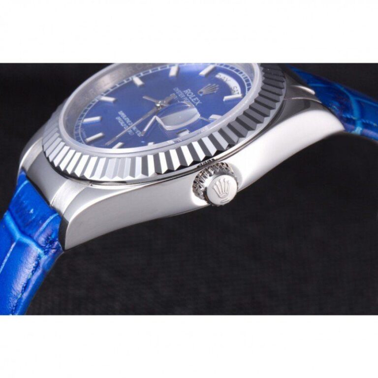 Superclone Rolex Day-Date Blue Dial 621490 Profile Shot