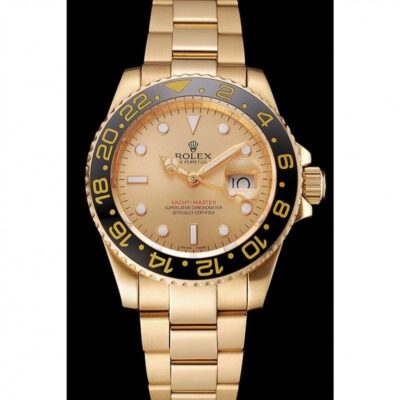 Superclone Rolex GMT-Master II Gold Dial 1453749 Perspective View