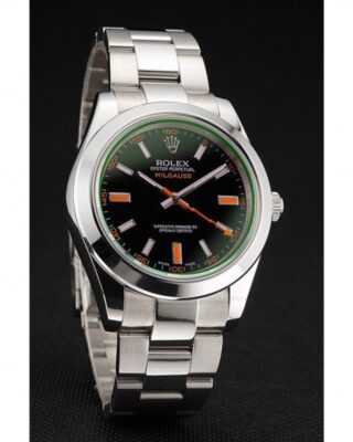 Superclone Rolex Milgauss Black Dial REP016836 Angle Detail