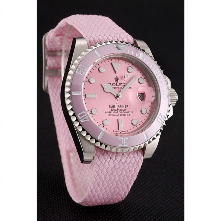 Replica Rolex Submariner Pink Dial 1453866 Perspective View