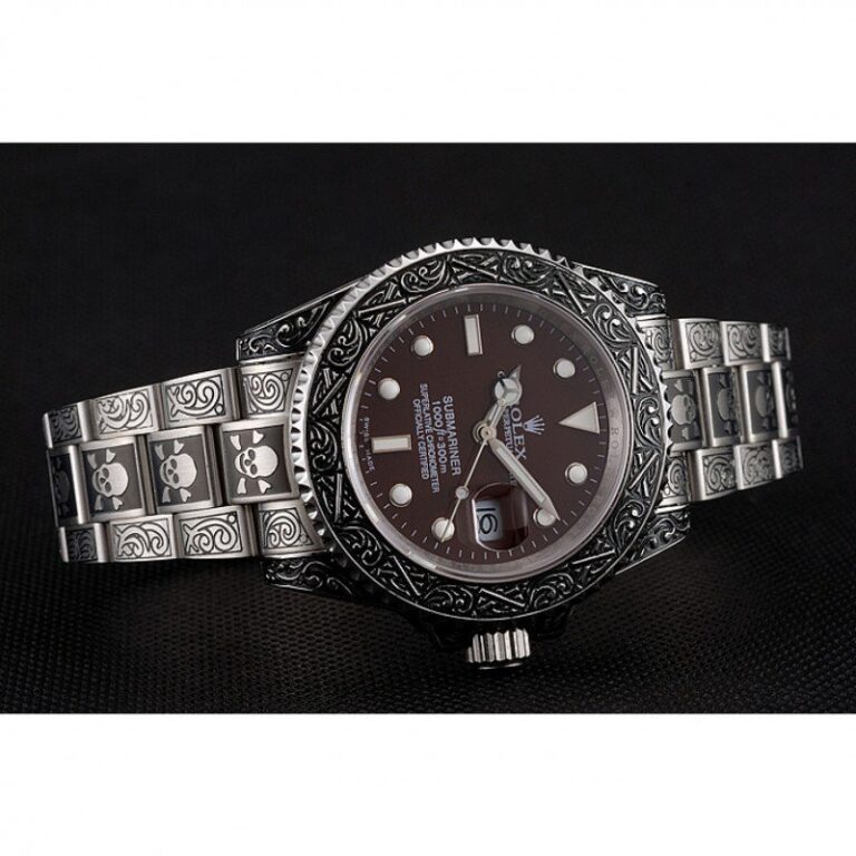 Replica Rolex Submariner Brown Dial 1454078 Close-Up Focus