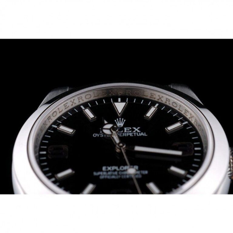 Superclone Rolex Explorer Black Dial 42002 Profile Shot
