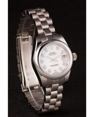 Replica Rolex Datejust White Dial RL123 Angle Detail