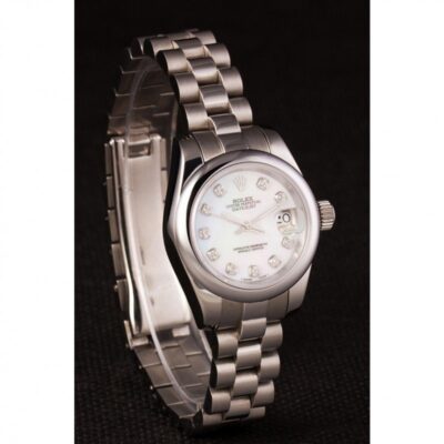 Replica Rolex Datejust White Dial RL123 Angle Detail