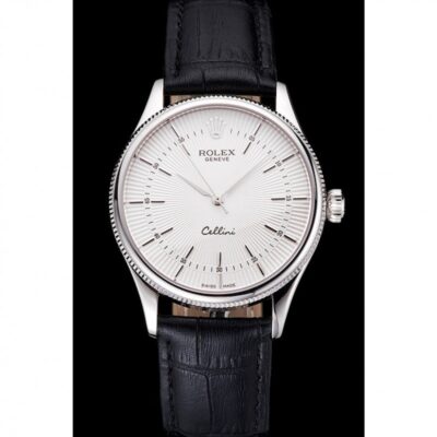Superclone Rolex Cellini White Dial REP016805 Perspective View