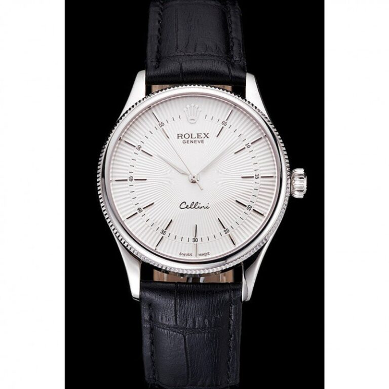 Superclone Rolex Cellini White Dial REP016805 Perspective View