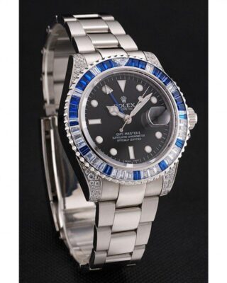 Superclone Rolex GMT-Master II Black Dial 1453747 Angle Detail