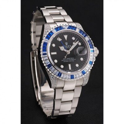 Superclone Rolex GMT-Master II Black Dial 1453747 Angle Detail