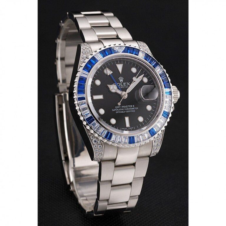 Superclone Rolex GMT-Master II Black Dial 1453747 Angle Detail