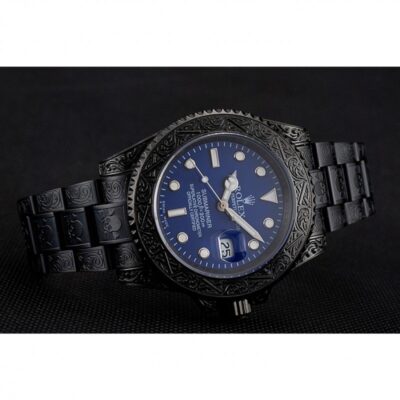 Superclone Rolex Submariner Blue Dial 1454084 Close-Up Focus