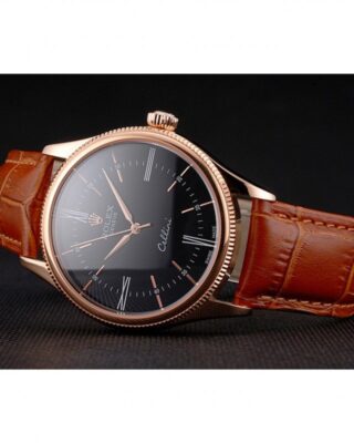 Superclone Rolex Cellini Black Dial REP016794 Design Element