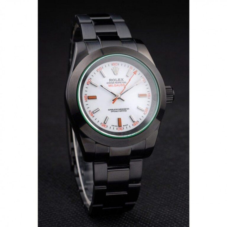 Replica Rolex Milgauss White Dial PR116610 Angle Detail
