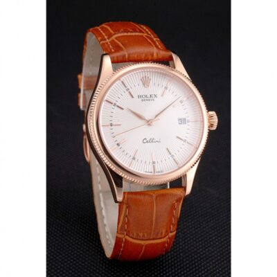 Superclone Rolex Cellini White Dial REP016812 Angle Detail