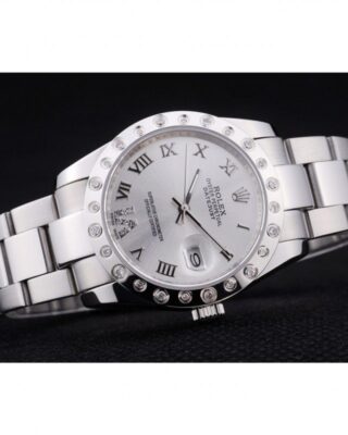 Replica Rolex Datejust Silver Dial 7468 Close-Up Focus