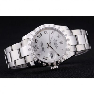 Replica Rolex Datejust Silver Dial 7468 Close-Up Focus