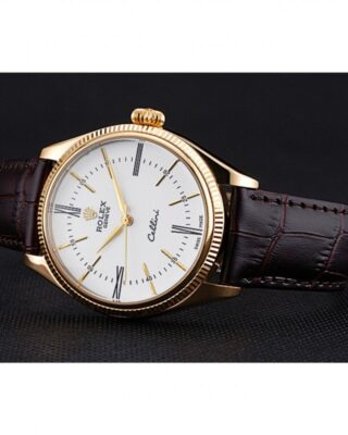 Replica Rolex Cellini White Dial 622833 Close-Up Focus