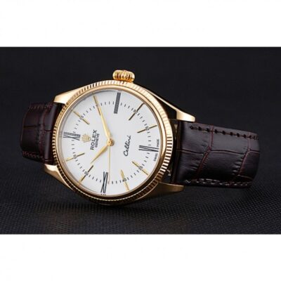 Replica Rolex Cellini White Dial 622833 Close-Up Focus