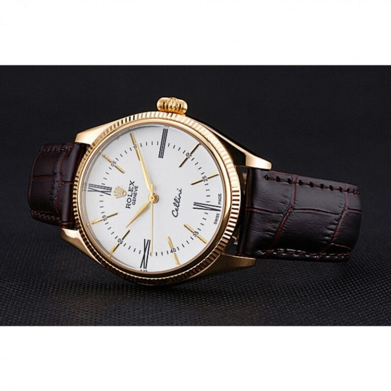 Replica Rolex Cellini White Dial 622833 Close-Up Focus