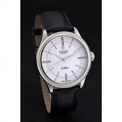 Superclone Rolex Cellini White Dial 622653 Angle Detail
