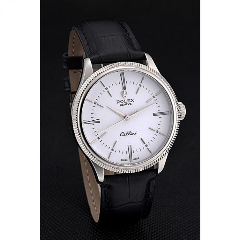 Superclone Rolex Cellini White Dial 622653 Angle Detail