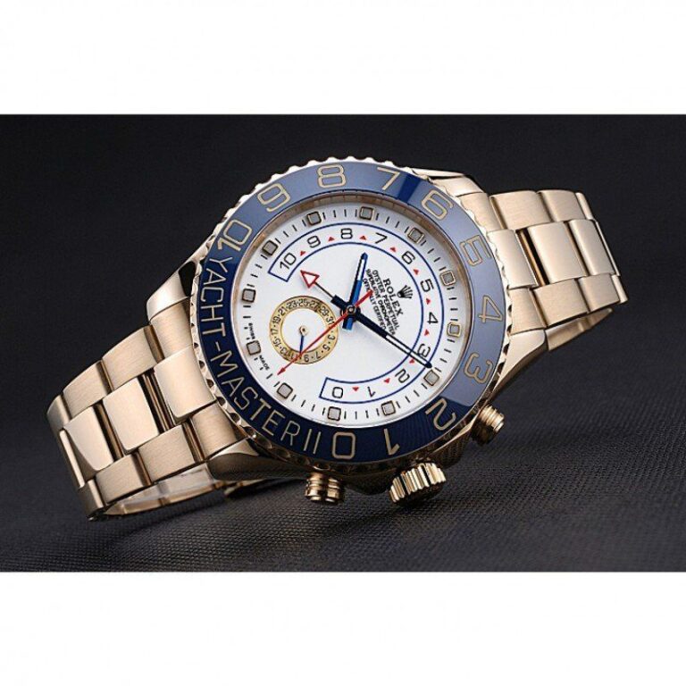 Replica Rolex Yacht-Master White Dial 622271 Close-Up Focus