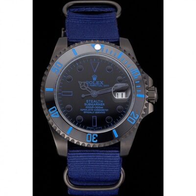 Replica Rolex Submariner Black Dial 622008 Perspective View