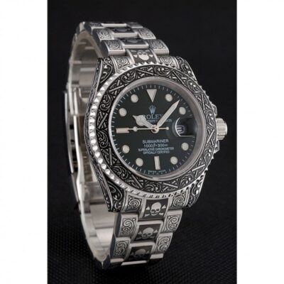 Replica Rolex Submariner Green Dial 1454079 Angle Detail
