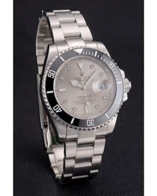 Superclone Rolex Submariner Silver Dial PR16233S Angle Detail