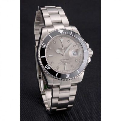 Superclone Rolex Submariner Silver Dial PR16233S Angle Detail