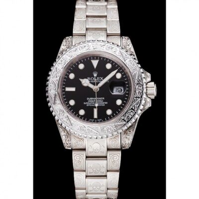 Superclone Rolex Submariner Black Dial 1454093 Perspective View