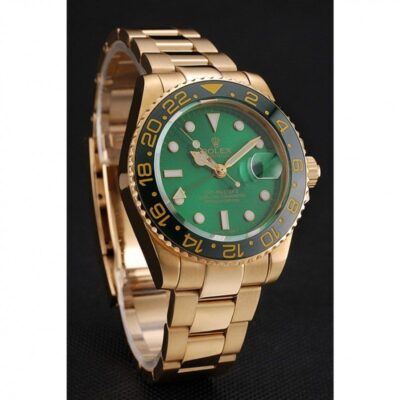 Superclone Rolex GMT-Master II Green Dial 116718LN Angle Detail