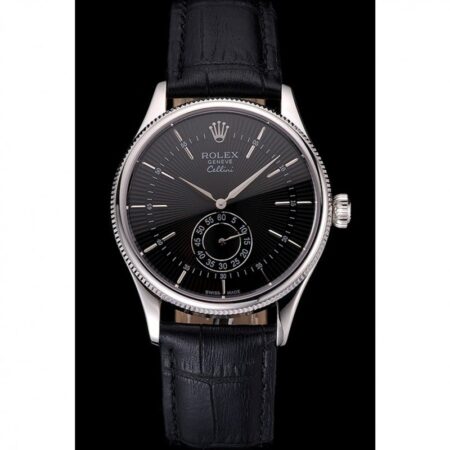 Superclone Rolex Cellini 38mm Black Dial REP016790 2