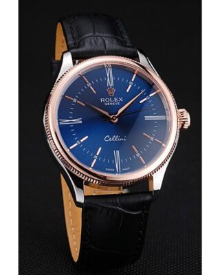 Replica Rolex Cellini Blue Dial 622841 Angle Detail