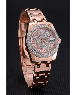 Replica Rolex Datejust Diamond Dial 622836 Angle Detail